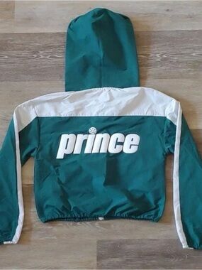Prince Juniors Teal Hooded Zip-Up Rain Jacket